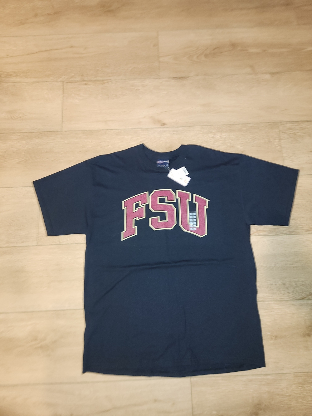 FSU Florida State University Seminoles Black & Maroon Graphic Shirt Mens XL Nwts